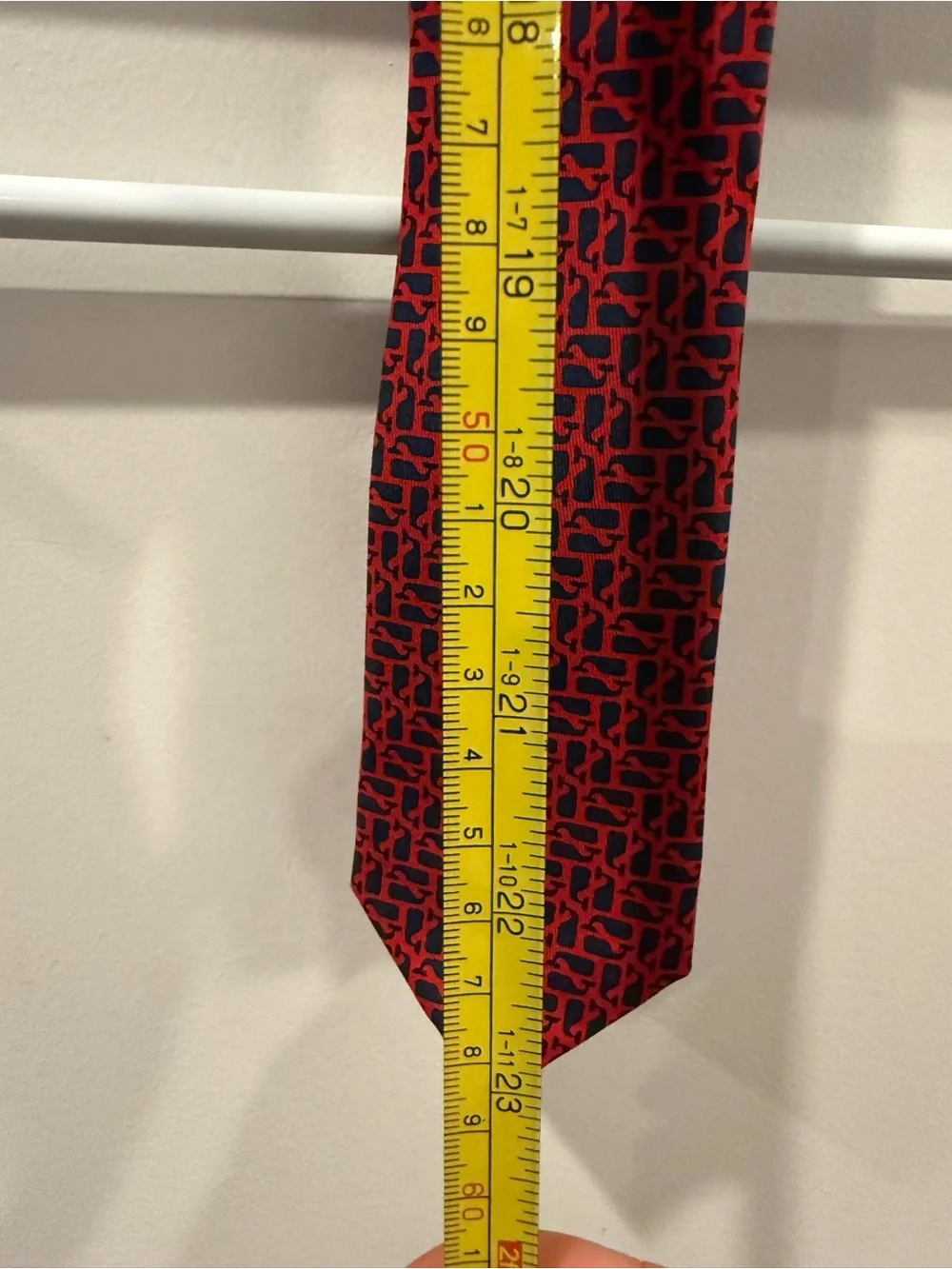 Vineyard Vines Red and Black Geometric Silk Tie